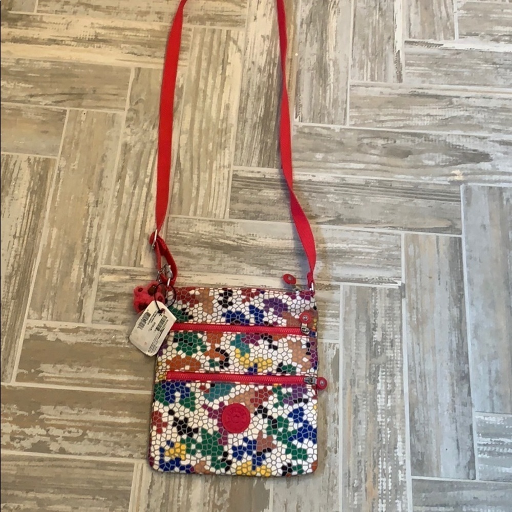 Kipling Mosiac Keiko Spellbinder Cross Body Purse